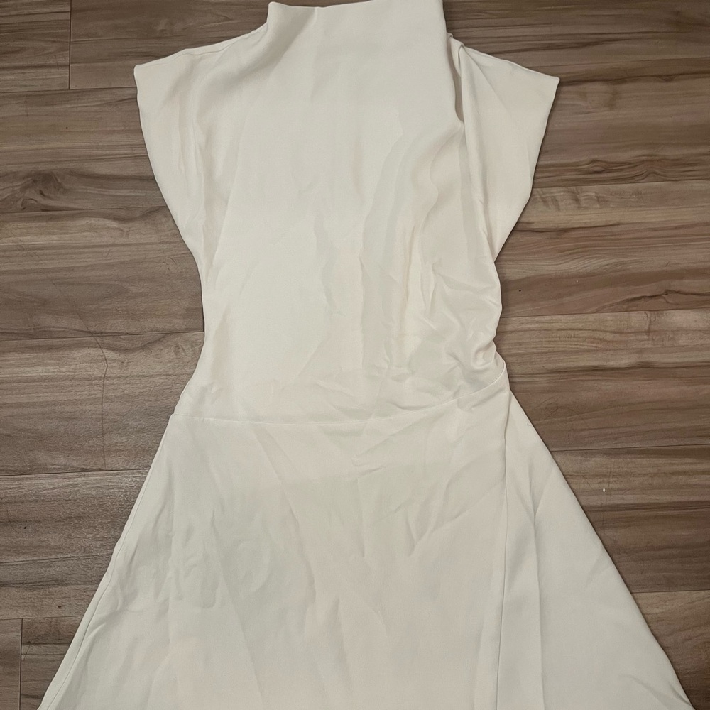 ZARA Elegant White Dress NWOT